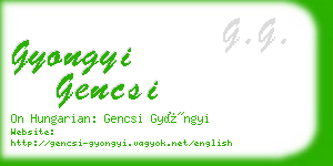 gyongyi gencsi business card